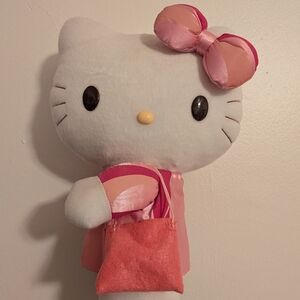 Hello Kitty Plush Doll with Pink Bow and Bag